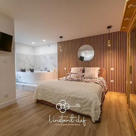 Apartment Au Mans - Sauna, Jacuzzi & Parking Prive *