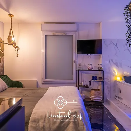 Apartment Au Mans - Sauna, Jacuzzi & Parking Prive